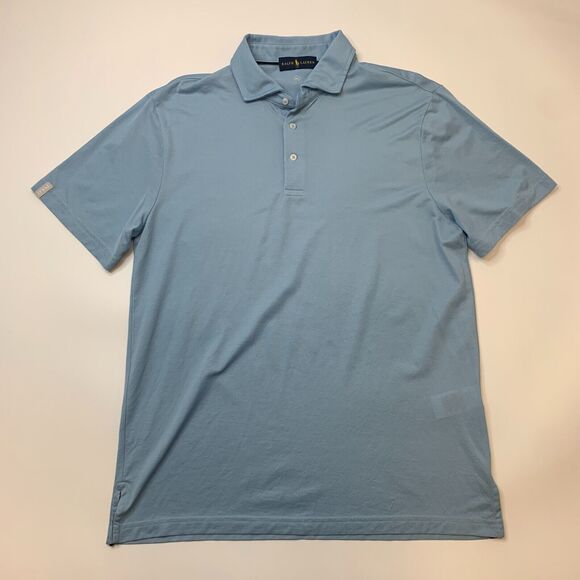 Polo Ralph Lauren Pro Fit Shirt Mens L Large Light Blue Moisture Wicking Active - Picture 2 of 10